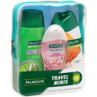 3 PACK OF Palmolive Travel Hand Sanitiser, Shampoo , Conditioner & Body Wash