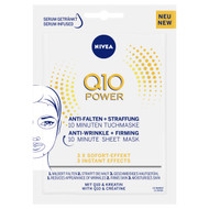 3 PACK OF Nivea Q10power Anti-wrinkle&firming Moisturising Sheet Face Mask