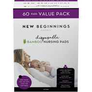 3 PACK OF New Beginnings Disposable Bamboo Nursing Pads 60 pack