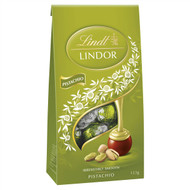 3 PACK OF Lindt Lindor Chocolate Balls Pistachio 123g