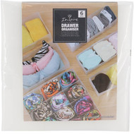 3 PACK OF Inspire Plastic Drawer Organiser 6 pack