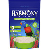 3 PACK OF Harmony Bird Food Lorikeet & Honey Eater 500g