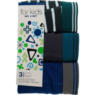 3 PACK OF For Kids Boys Cotton Trunk Size 10-12 3 pack
