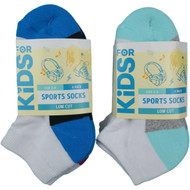 3 PACK OF Essentials Kids Sport Socks Low Cut Size 5-8 4 pack