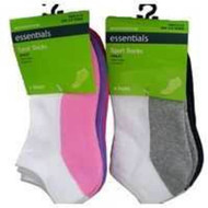 3 PACK OF Essentials Kids Socks Sport Low Cut Size 9-12 4 pack