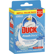 3 PACK OF Duck Toilet Fresh Disc Marine Refill 2x36ml