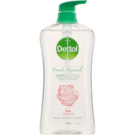 3 PACK OF Dettol Parents Approved Rose Shower Gel 950ml