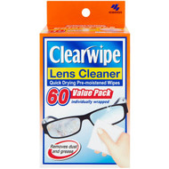 3 PACK OF Clearwipe Wipe Lense Cleaner 60 pack
