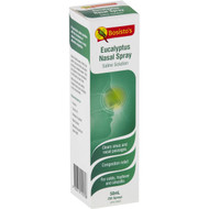 3 PACK OF Bosisto's Nasal Spray Eucalyptus Saline 50ml