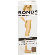 3 PACK OF Bonds Instatan Sheer Stockings Slim Tight Medium Brown Small