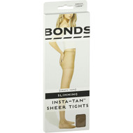 3 PACK OF Bonds Instatan Sheer Stockings Slim Tight Medium Brown Large