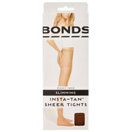 3 PACK OF Bonds Instatan Sheer Stockings Slim Tight Light Brown Medium