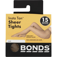 3 PACK OF Bonds Insta Tan Sheer Tights Dark Small/medium