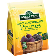 3 PACK OF Angas Park Prunes Large 1kg