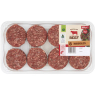 3 PACK OF WW Homestyle Beef Rissoles 8 pack