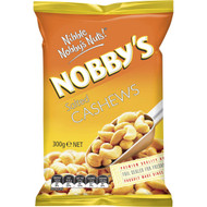 3 PACK OF Nobby's Salted Cashews Nuts Tossed In Sea Salt 300g