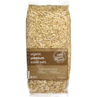 3 PACK OF Real Good Food Organic Premium Aussie Oats  1kg