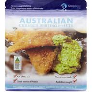 3 PACK OF Better Choice Fisheries Crumbed Whiting Fillets 300g