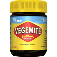 3 PACK OF Vegemite 40% Less Salt  440g