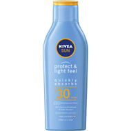 3 PACK OF Nivea Light Feel Sunscreen Moisturiser Lotion Spf30 200ml