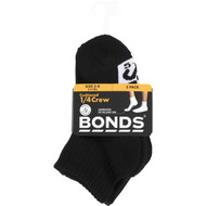 3 PACK OF Bonds Kids Socks Logo Sport 1/4 Size 9-12 3 pack