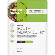 3 PACK OF Strength Meals Co Shred South Indian Curry 300g