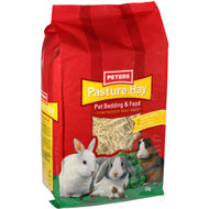 3 PACK OF Peters Rabbit & Guinea Pig Pasture Hay 1kg