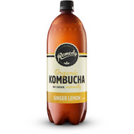 3 PACK OF Remedy Kombucha Ginger Lemon 1.25l