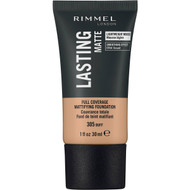 3 PACK OF Rimmel Lasting Matte Foundation 305 Buff 30ml