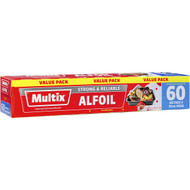 3 PACK OF Multix Alfoil 30cm X 60m Traditional Strength