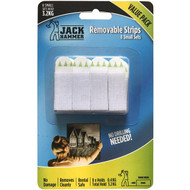 3 PACK OF Jack Hammer Removable Strips Small 8 pack