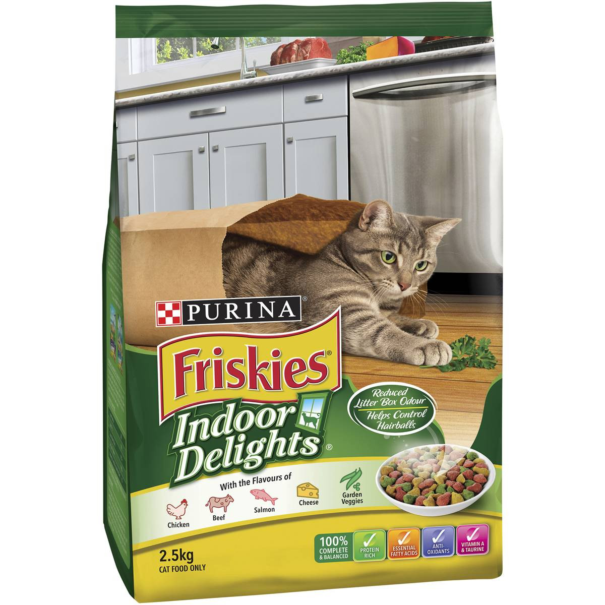 Friskies Indoor Delights Dry Cat Food 2.5kg