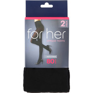 3 PACK OF Essentials 80d Plain Opaque Tights Black X/tall 2 pack
