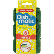 3 PACK OF Dishmatic General Purpose Refill 6 pack