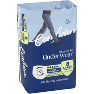 3 PACK OF Confidere Incontinence Pants Mens Large 8 pack