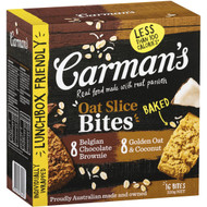 3 PACK OF Carman's Oat Slice Bites Variety Pack 320g