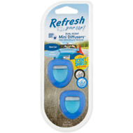 3 PACK OF Refresh Your Car Mini Diffuser New Car Cool Breeze 2 pack