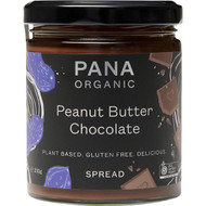 3 PACK OF Pana Organic Peanut Butter Chocolate Spread 200g