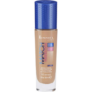 3 PACK OF Rimmel Match Perfection Foundation 102 Light Nude 30ml