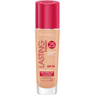 3 PACK OF Rimmel Lasting Finish Full Coverage Foundation 400 Natural Beige 30ml