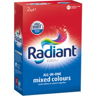 3 PACK OF Radiant No Sort Laundry Powder Front & Top Loader 2kg