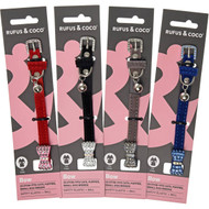 3 PACK OF Rufus & Coco Diamante Bow Cat Collar