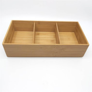 3 PACK OF Inspire Bamboo Tray Organiser
