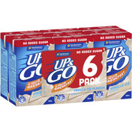 3 PACK OF Sanitarium Up&go Liquid Breakfast No Added Sugar Vanilla Ice 250ml x6 pack