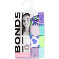 3 PACK OF Bonds Girls Underwear Cotton Brief 12-14 & 14-16 4 pack