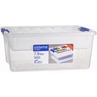 3 PACK OF Sistema Storage With Tray 7.9l