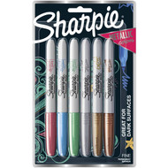 3 PACK OF Sharpie Metallic Fine Permanent Marker 6 pack