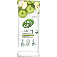 3 PACK OF Pine O Cleen Simply Biodegradeable Wipes Apple 90 pack