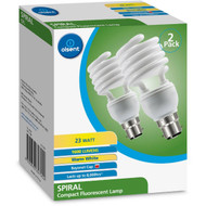 3 PACK OF Olsent Cfl Spiral Bc 23w 1600lm Ww 23 Watt 2 pack