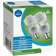 3 PACK OF Olsent Cfl Spiral Bc 20w 1400lm Cw 20w 2 pack